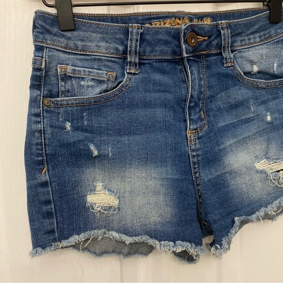 Arizona Mid Rise Jean Shorts Size 3 - Picture 3 of 12